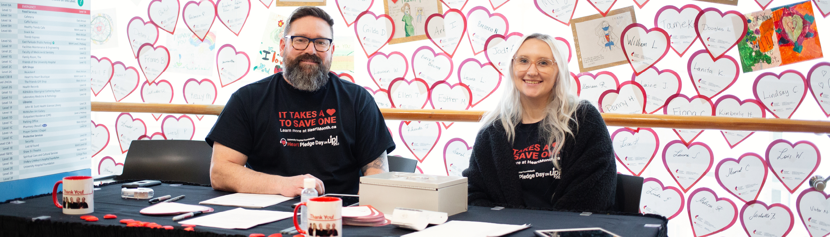 Heart Pledge day at the University of Alberta Hospital 2024